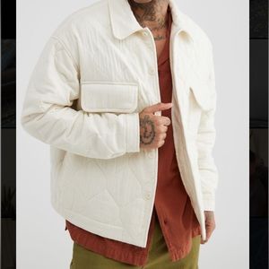 Standard Cloth Quilted Jacket Cream Size M